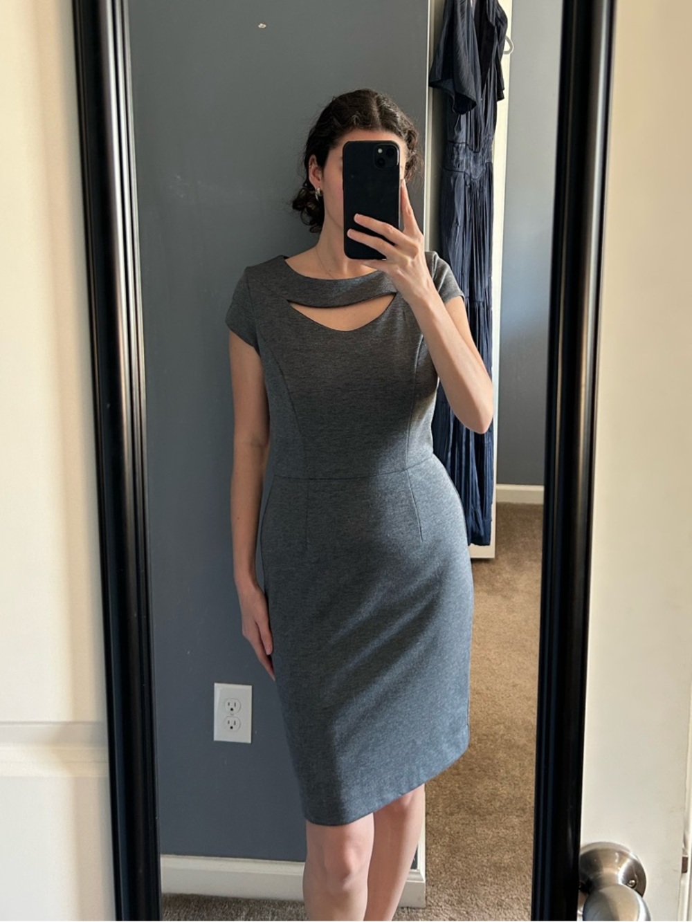 Banana Republic Cap Sleeve Cut Out Sheath Dress
